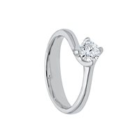 Anello Artigianale Donna in Oro bianco Diamante ANOR-286-253